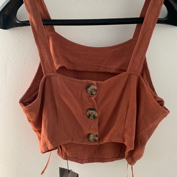 Native Youth cami top in peach - Picture 3 of 4